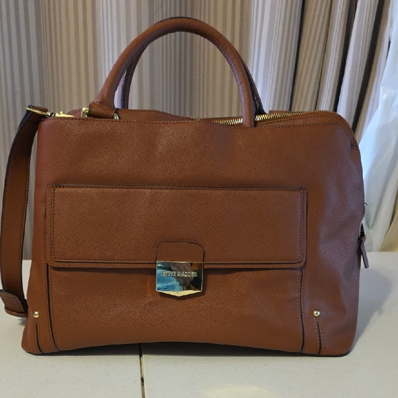 Steve Madden Other - Steve Madden Tan Leather Briefcase